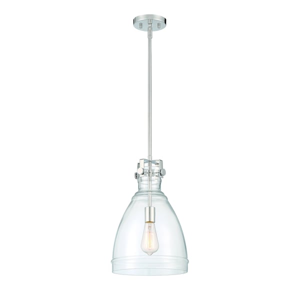 Designers Fountain Beechmont 60 Watt 1 Light Polished Nickel Pendant with Clear Glass Shade D247M-11P-PN - main